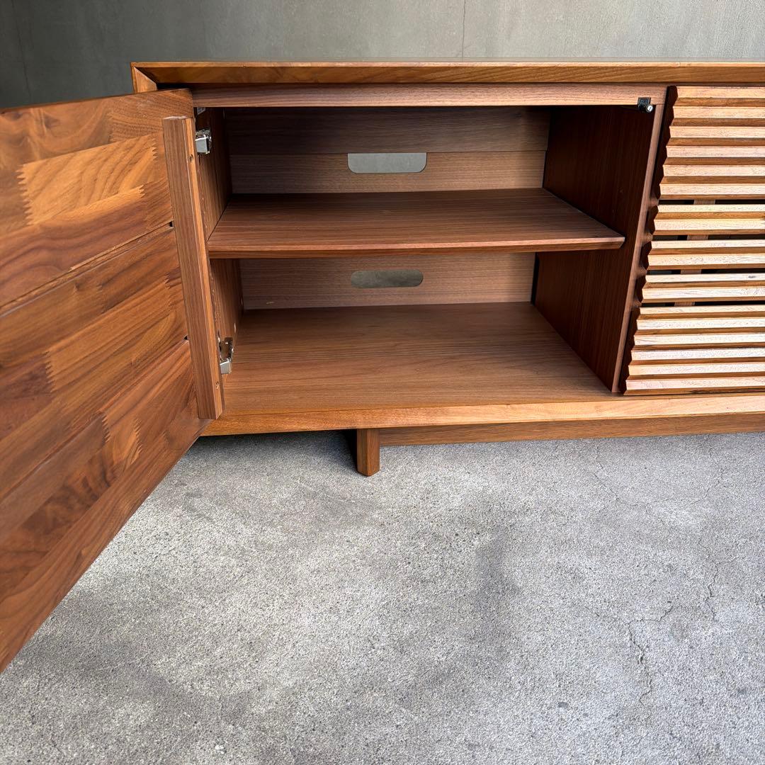 カリモク テレビボード ソリッドボード 無垢ウォールナット