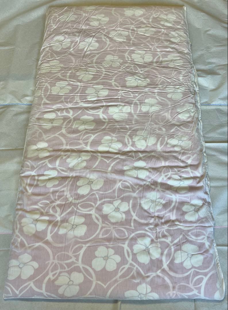 【昭和レトロ】敷き布団 シングル 専用カバー付き 真綿 専門店誂え 美品