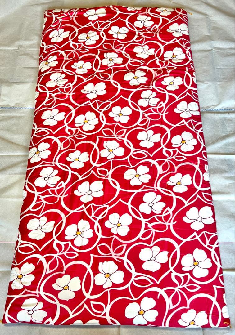 【昭和レトロ】敷き布団 シングル 専用カバー付き 真綿 専門店誂え 美品