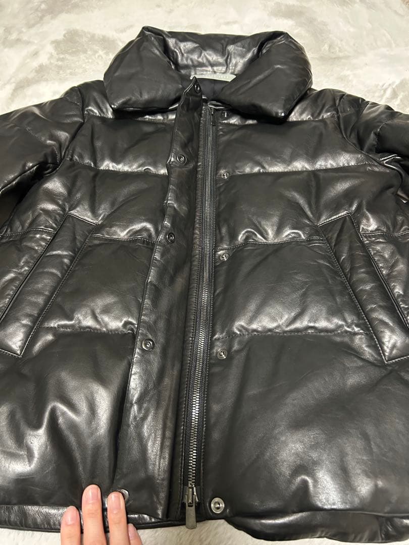 theory luxe セオリーリュクス ラムレザー ダウンジャケット