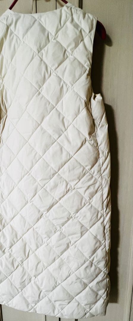 【ランバン×TAION×LIMONTA】白ダウンワンピースUSEDロングジレ