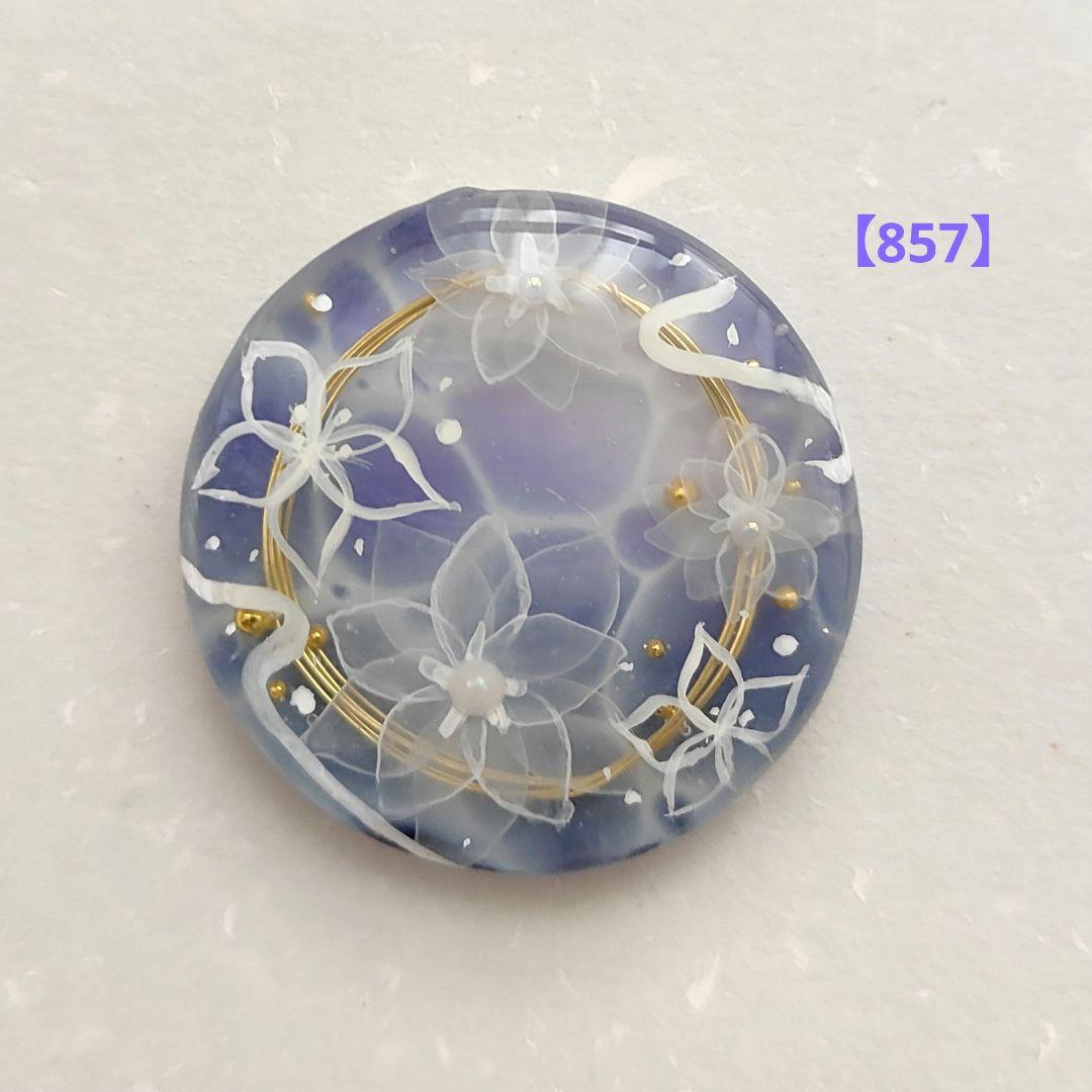 【857】ハンドメイド　レジン　ヘアゴム　ポニーフック