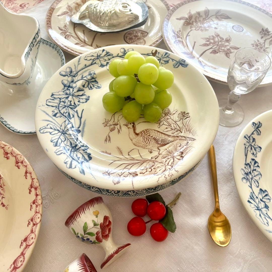 フランスアンティーク˚✧₊ クレールフォンテーヌꕤ︎︎ 鳥さんコンポティエꕤ︎︎ レア✧