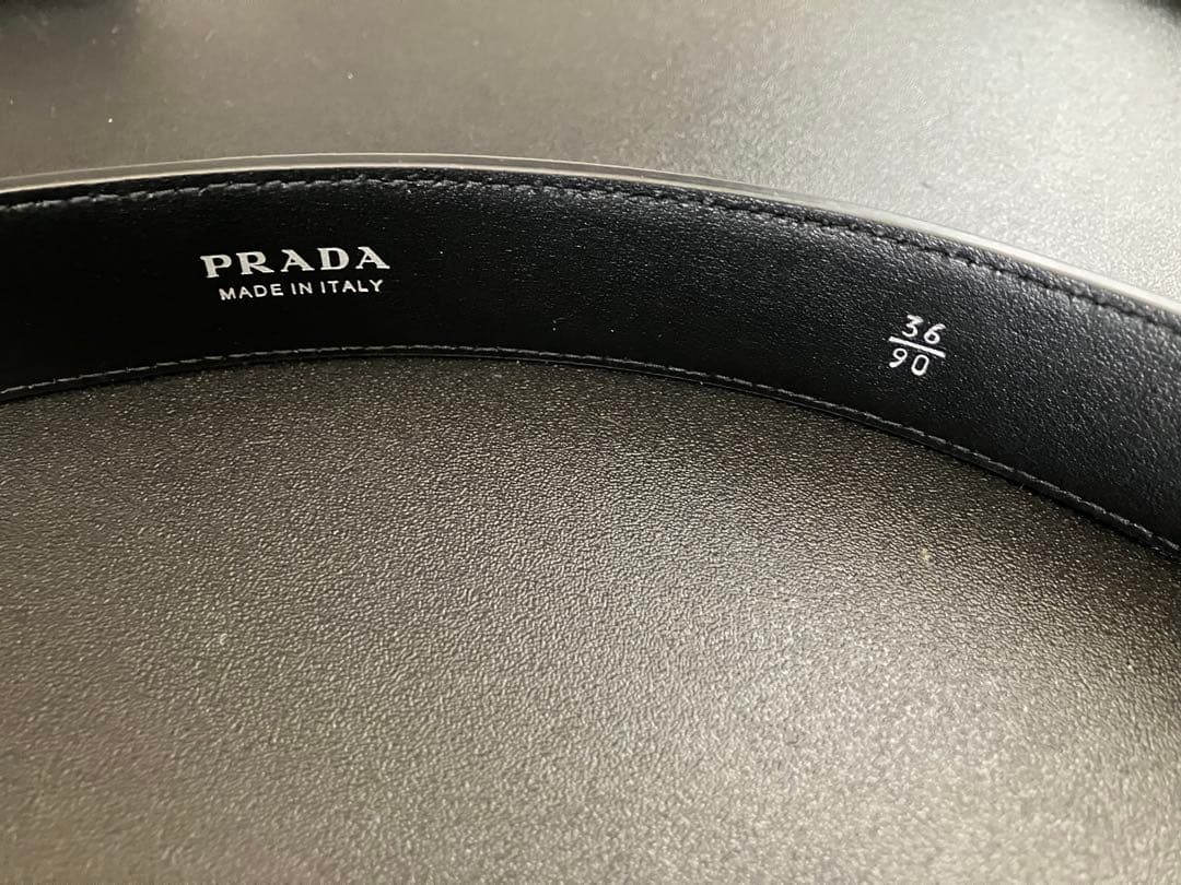 Prada サフィアーノレザーベルト 36/90