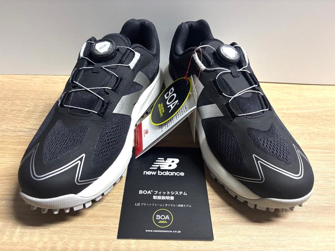未使用 25.5cm 2E ニューバランスゴルフシューズUGS1001Fブラック