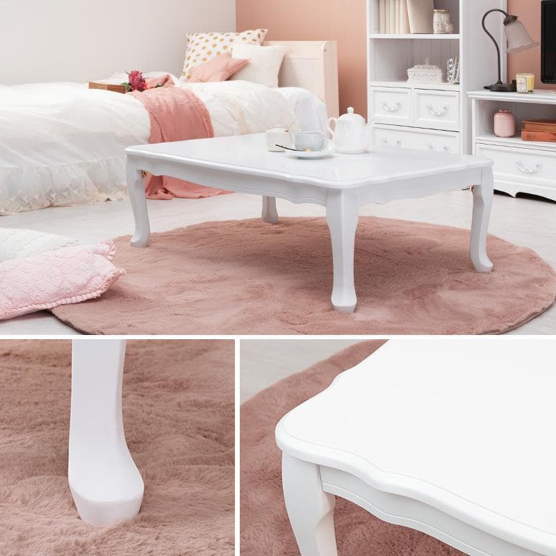 【新品】アンティーク風　猫脚　折れ脚テーブル　姫系　アウトレット