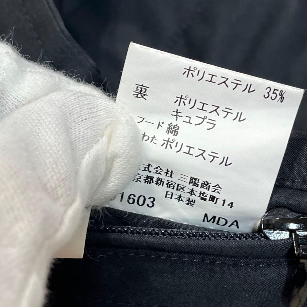 BURBERRY✨フード付きステンカラーコート ライナーダウン付　ブラック　L