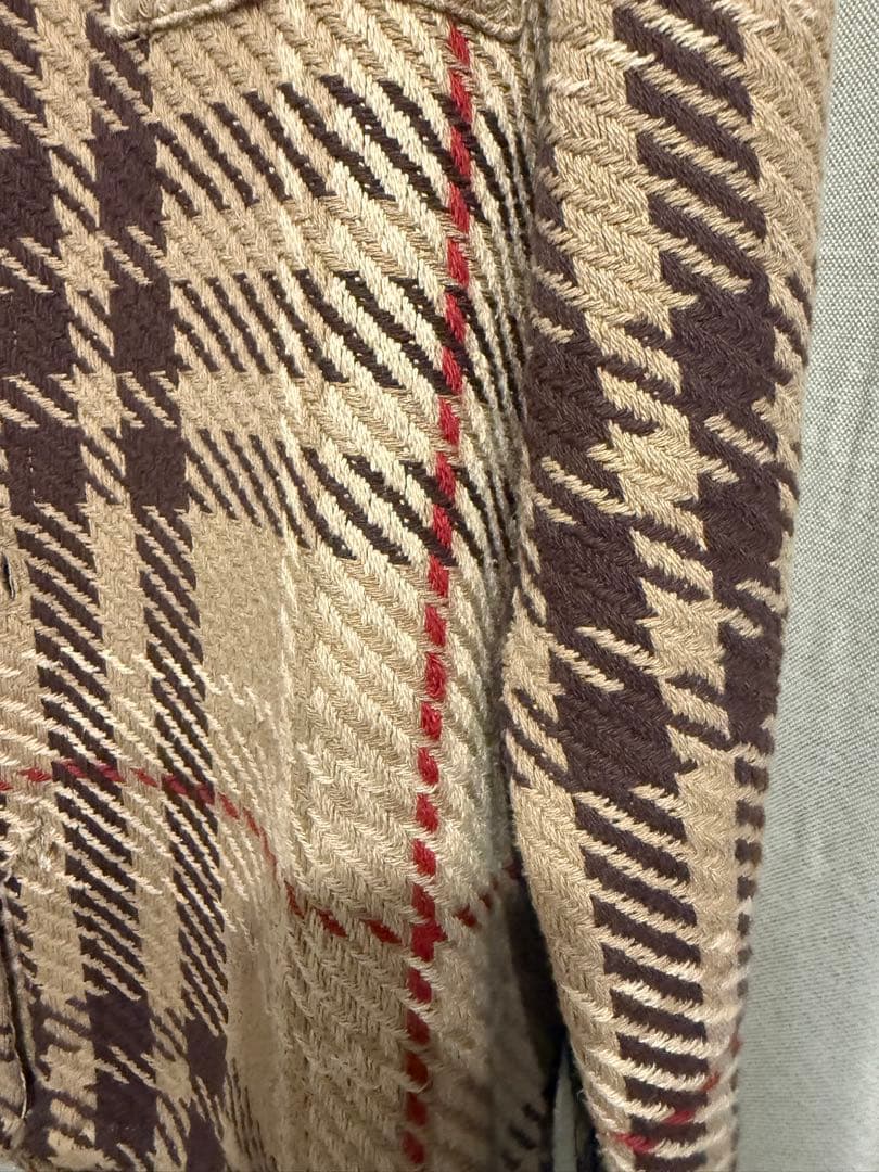 wax london チェック柄ネルシャツ Lサイズ