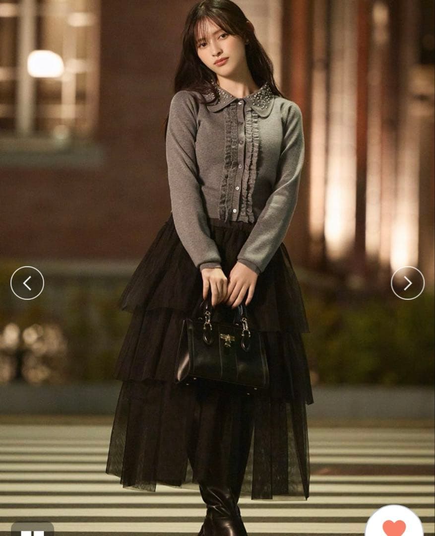 SNIDEL スナイデル　チュールパニエスカート　サイズ　1