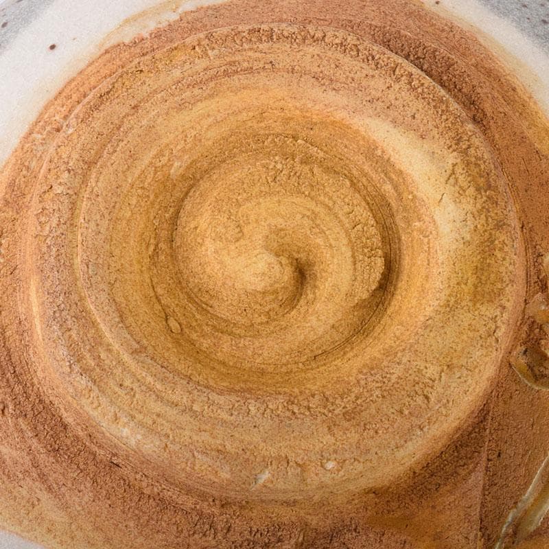 茶道具　人間国宝　荒川豊蔵作　志野茶碗　共箱　M　R8052