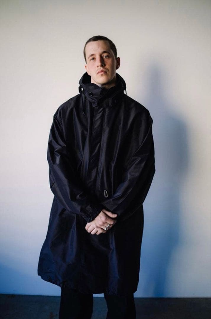 COMOLI コットンシルクフーデッドコート size1