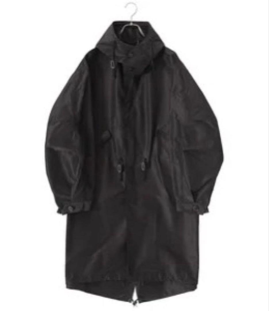 COMOLI コットンシルクフーデッドコート size1
