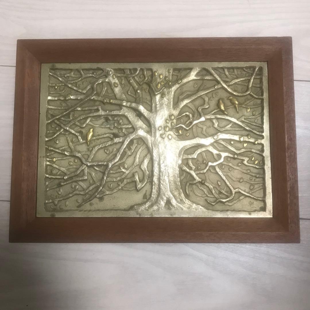 銀座和光　WAKO 東山魁夷　彫刻木箱　中古