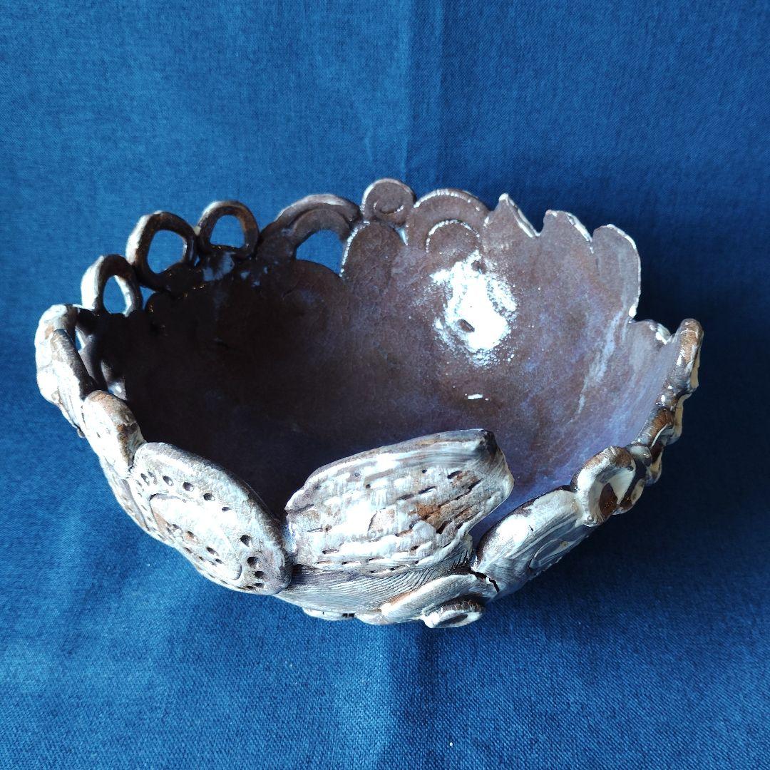 装飾的な陶器ボウル　オブジェ