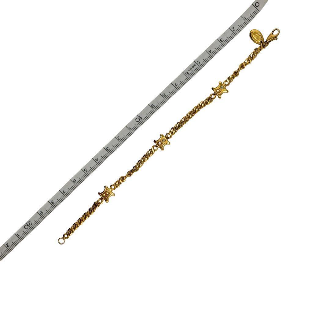 とも様セリーヌ ブラゾン ブレスレット ラインストーン トリンオフ マカダム