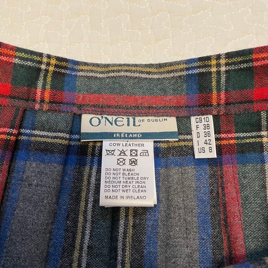 O'NEILL タータンチェックスカート US 8