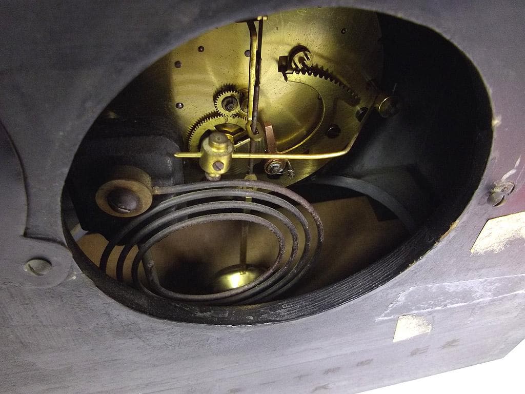 精工舎 ゼンマイ機械式 振り子 置時計 戦前 稼働品 ボンボン時計 アンソニア