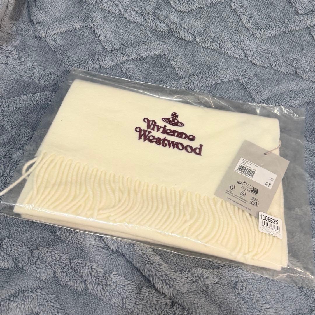 ヴィヴィアン・ウエストウッド マフラー 白