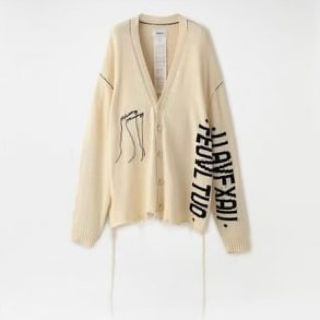 doublet ダブレット HIDDEN MESSAGE CARDIGAN