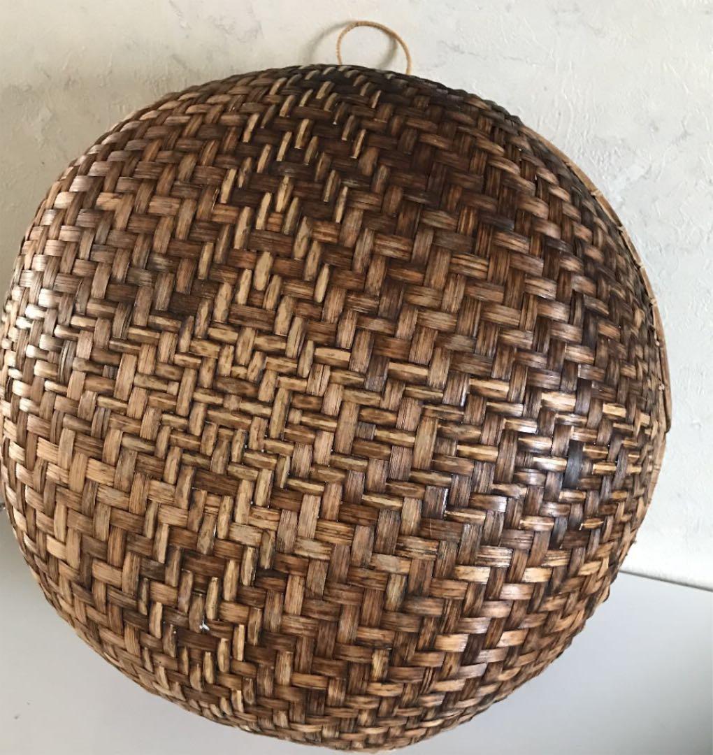 レトロ　かなり大きいカゴ　器　ザル　古道具