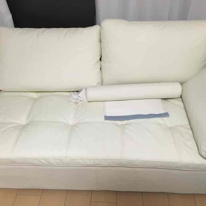 L字型ソファー保証証5年付き。