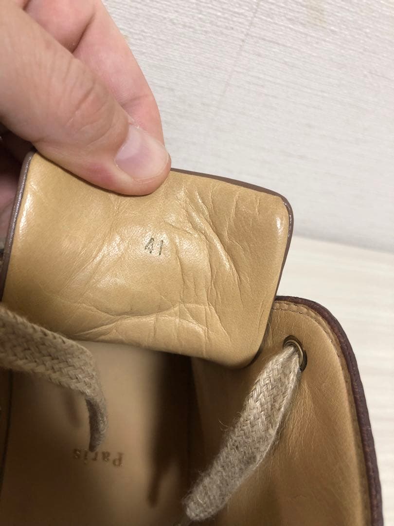 チ*カ様 CHRISTIAN LOUBOUTINスタッズ装飾ブラウンハイカットス