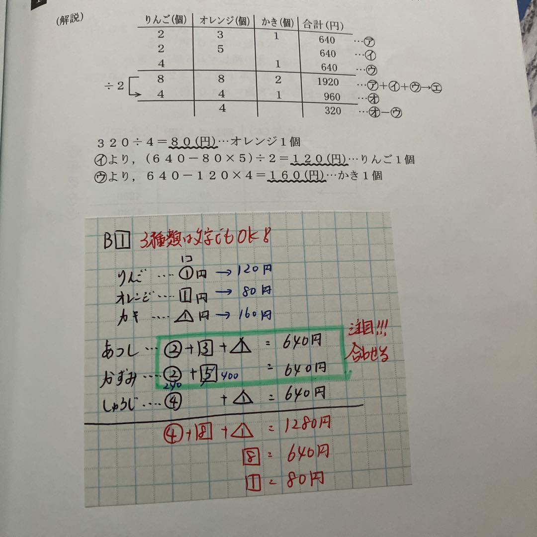 希学園　最高レベル演習 小4 算数