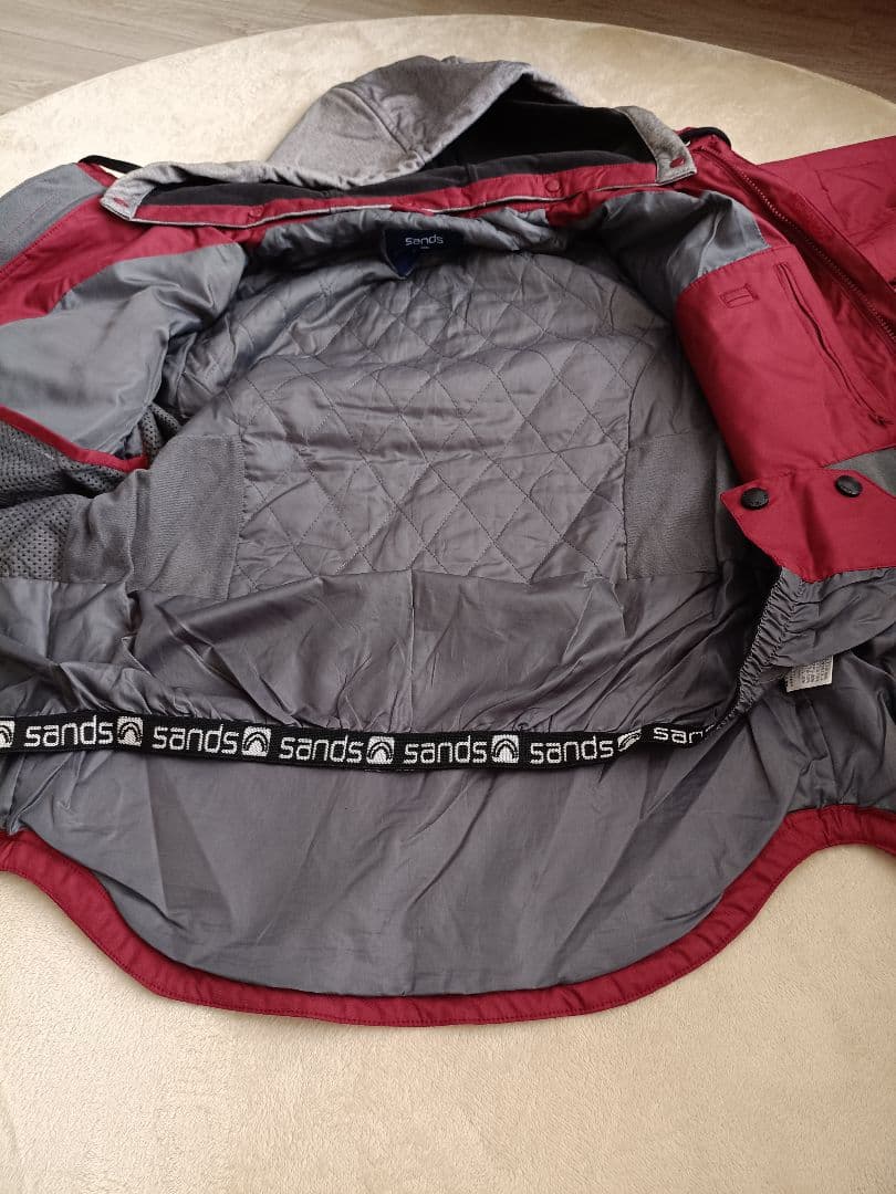 sands 赤 青 スノーボード ジャケット パンツ　ウェア 上下 セット　M