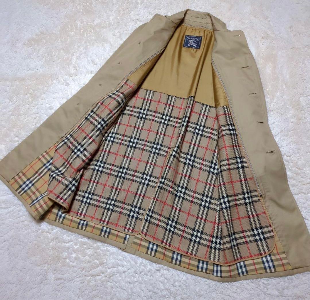 【現地買付け】BURBERRY ライナー付きステンカラーコート L ベージュ