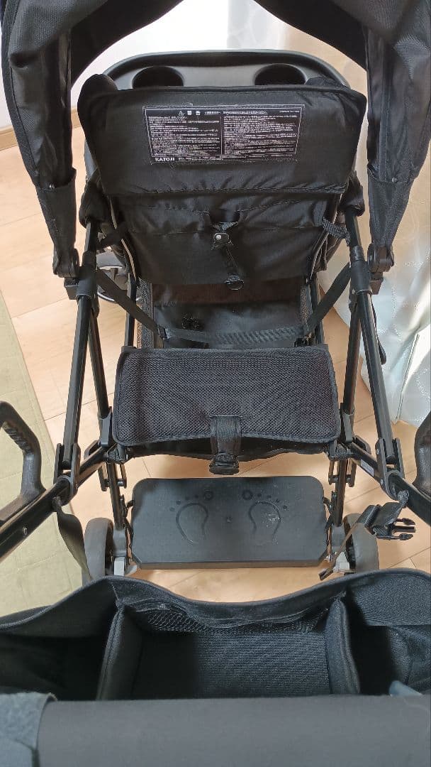 カトージ　2人でゴー 縦型 スリム 2人乗り ブラック