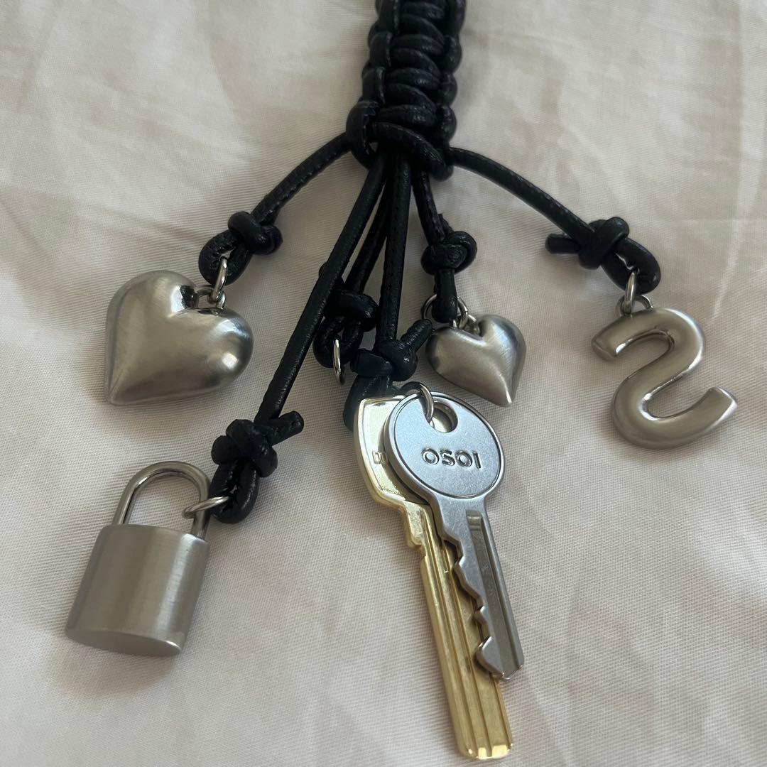 OSOI 別注 ロープキーリング BLACK