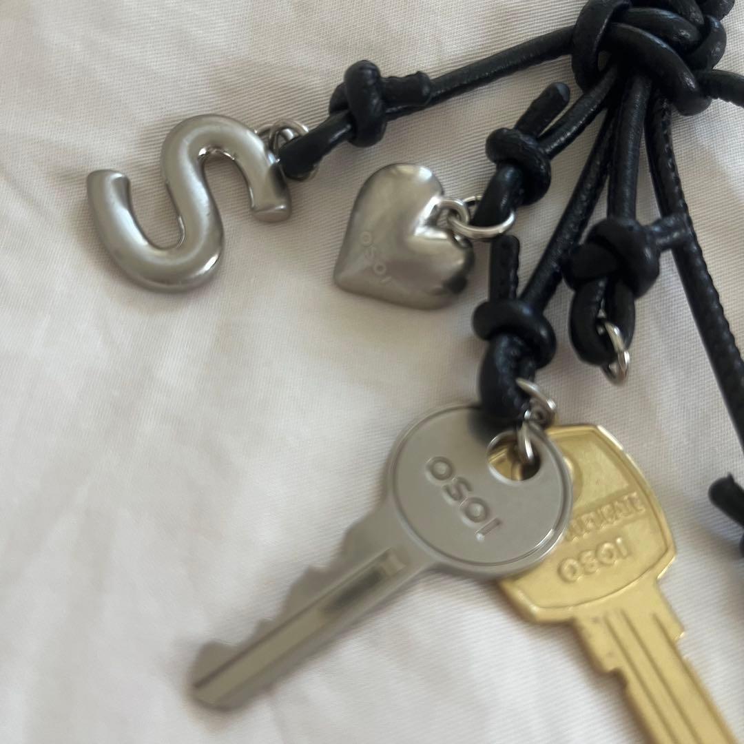 OSOI 別注 ロープキーリング BLACK