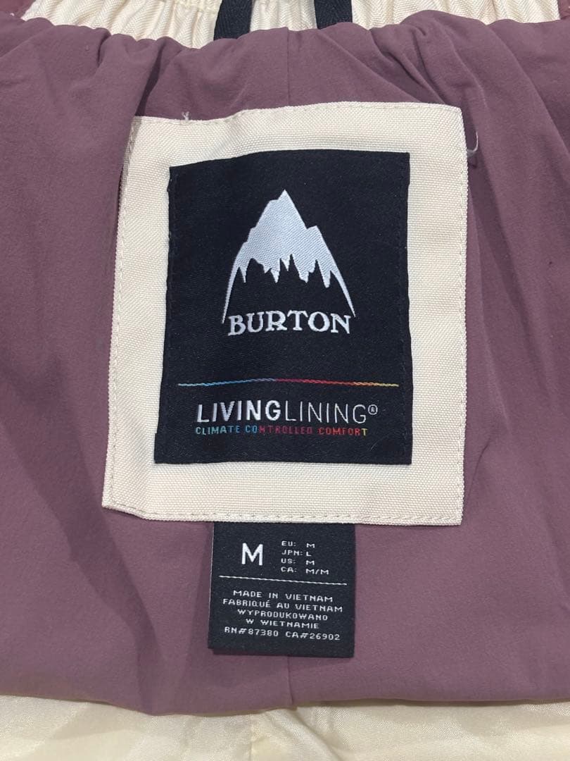 【BURTON】ビブパンツ M クリーム色