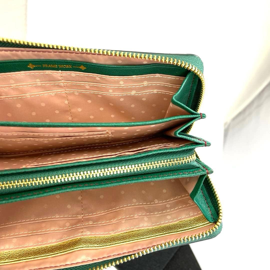 FRAME WORK フレームワーク　ラウンドファスナー　財布　ロングウォレット