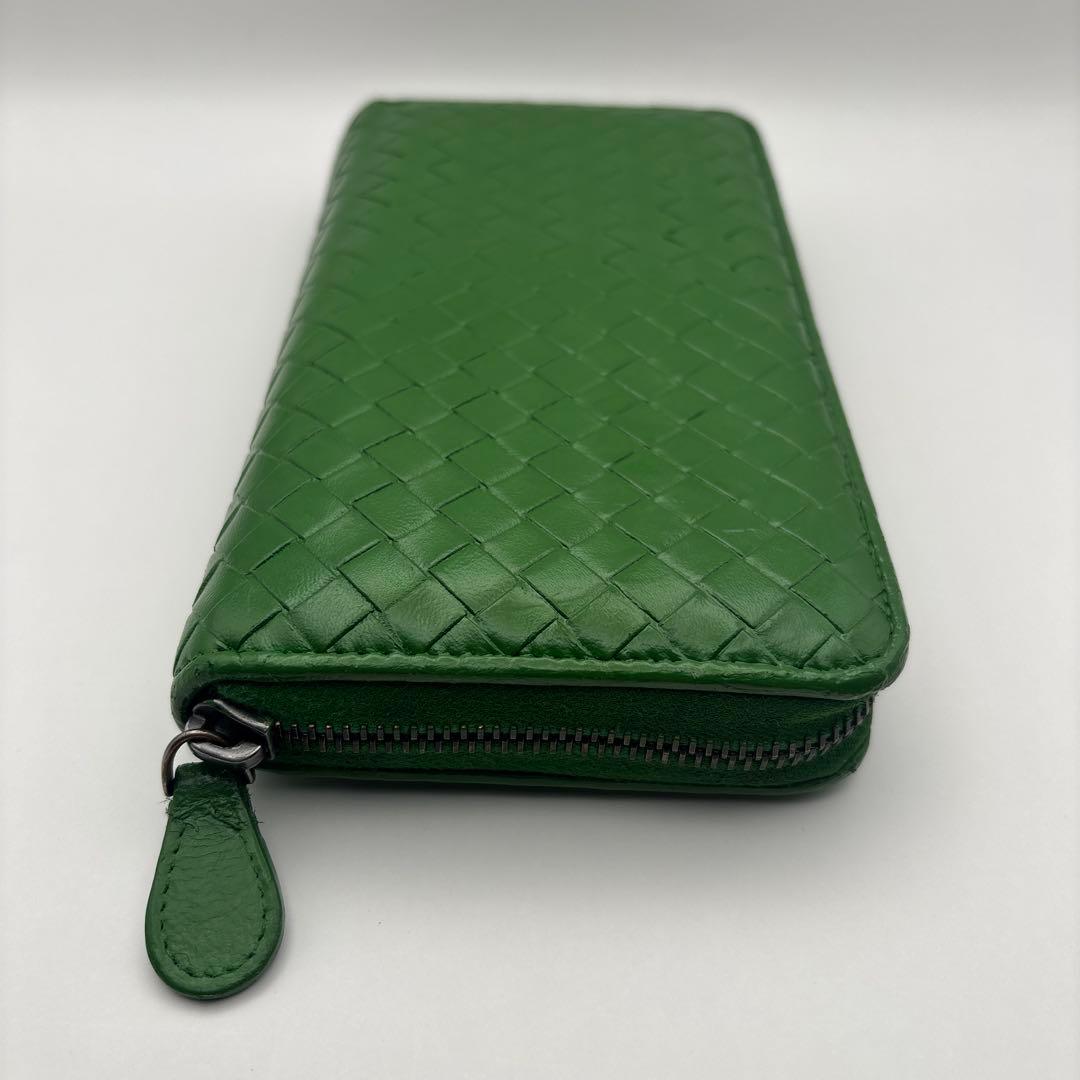 ◆正規品◆ボッティガヴェネタイントレチャート ラウンドファスナー長財布