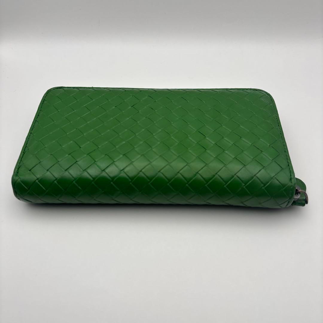 ◆正規品◆ボッティガヴェネタイントレチャート ラウンドファスナー長財布