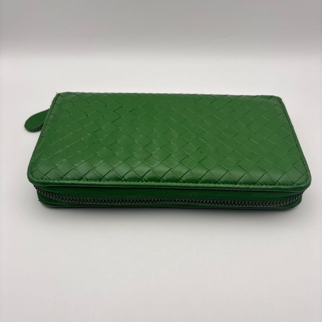 ◆正規品◆ボッティガヴェネタイントレチャート ラウンドファスナー長財布