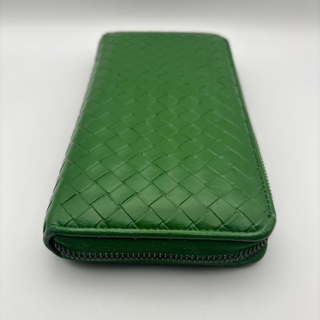 ◆正規品◆ボッティガヴェネタイントレチャート ラウンドファスナー長財布