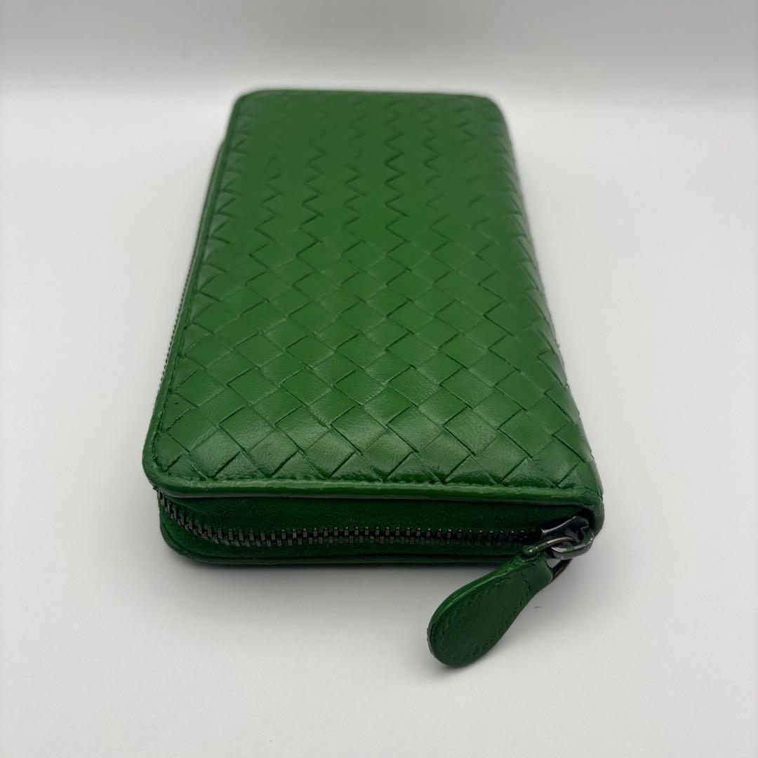 ◆正規品◆ボッティガヴェネタイントレチャート ラウンドファスナー長財布