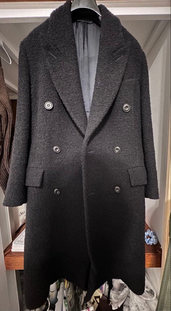 Acne Studios ブラック ダブルブレストコート　サイズ30