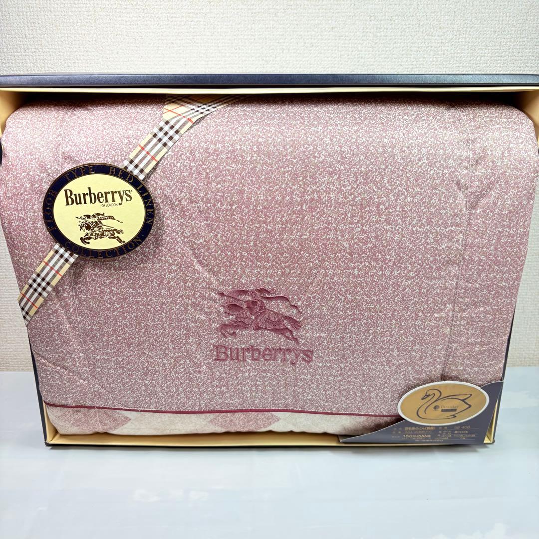 Burberrys バーバリー　羽毛肌掛けふとん　ピンク