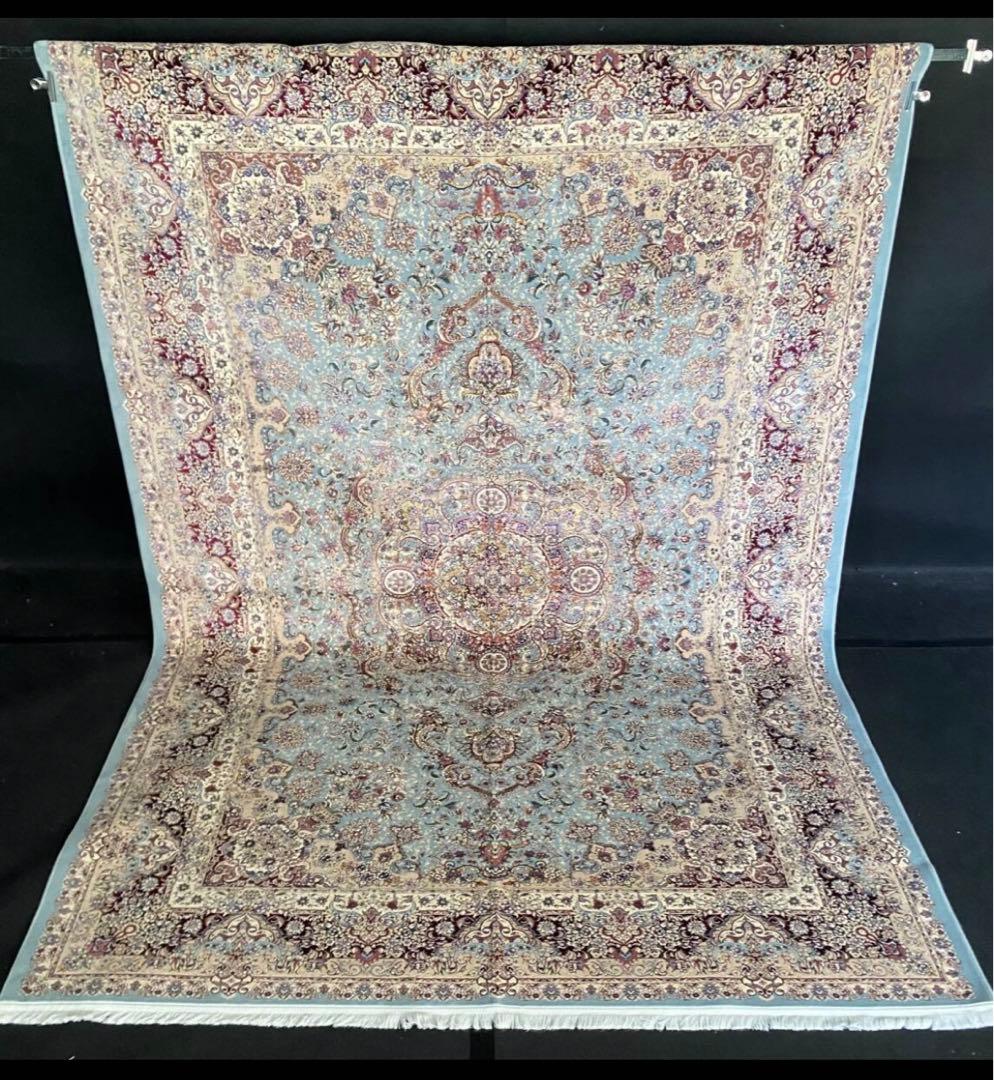 最高級希少作 ペルシャ絨毯 イラン クム産　シルク100% 169万ノット