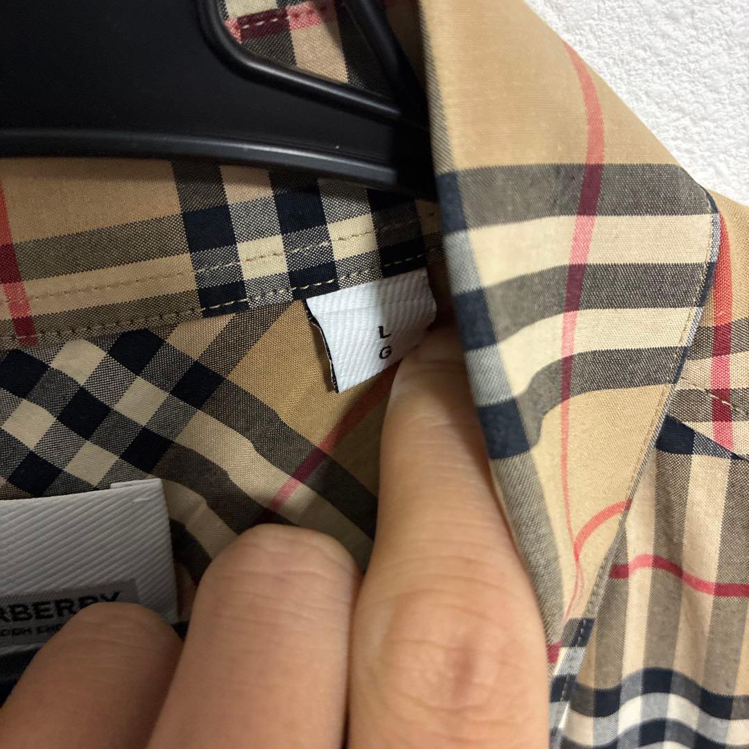 BURBERRYチェックシャツ　半袖
