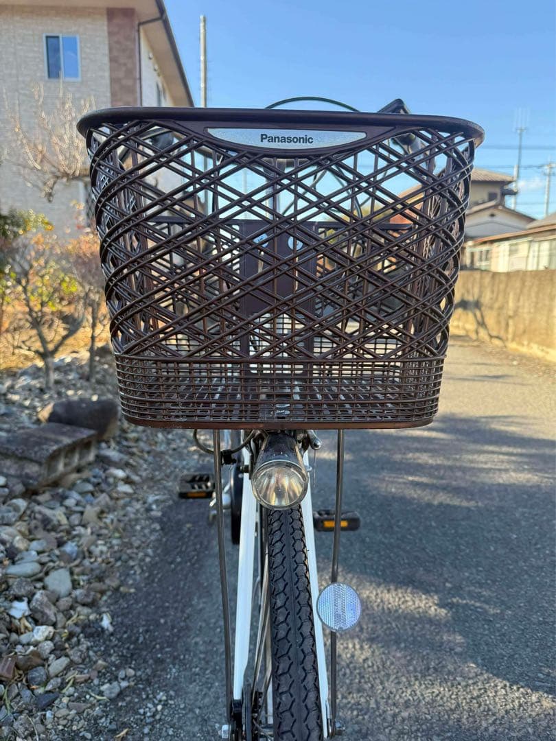 ホワイト 電動アシスト自転車 シティタイプ