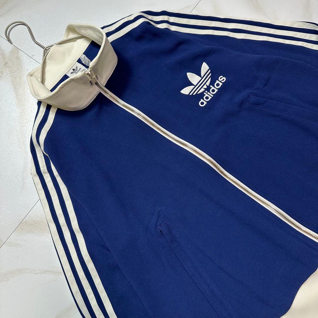 【希少サイズ】adidasジャージ　ベッケンバウアー　青　白　y2k 3XL