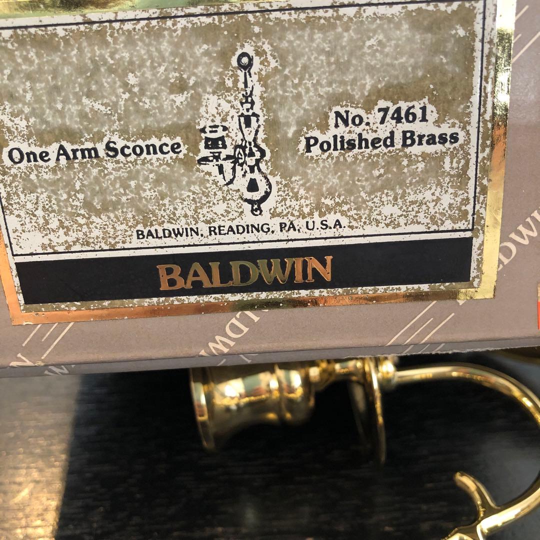 最終値引き！新品❗️BALDWINの真鍮キャンドルスタンド 壁掛けタイプペアセット