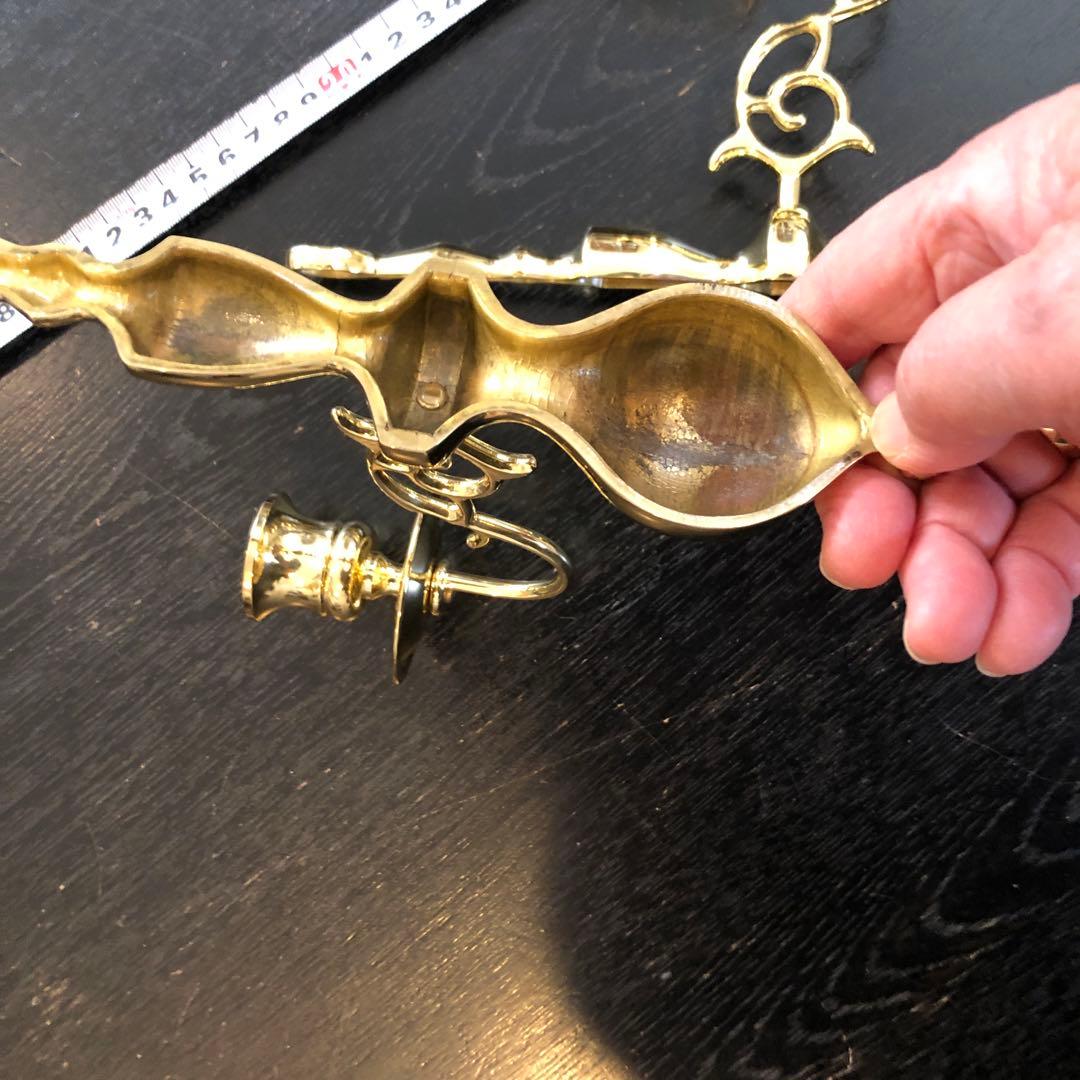 最終値引き！新品❗️BALDWINの真鍮キャンドルスタンド 壁掛けタイプペアセット