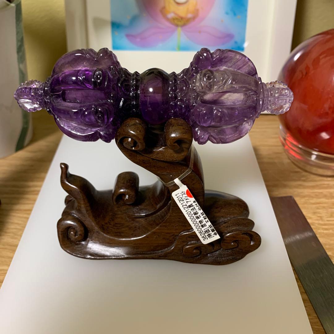 アメジストの(八)五鈷杵