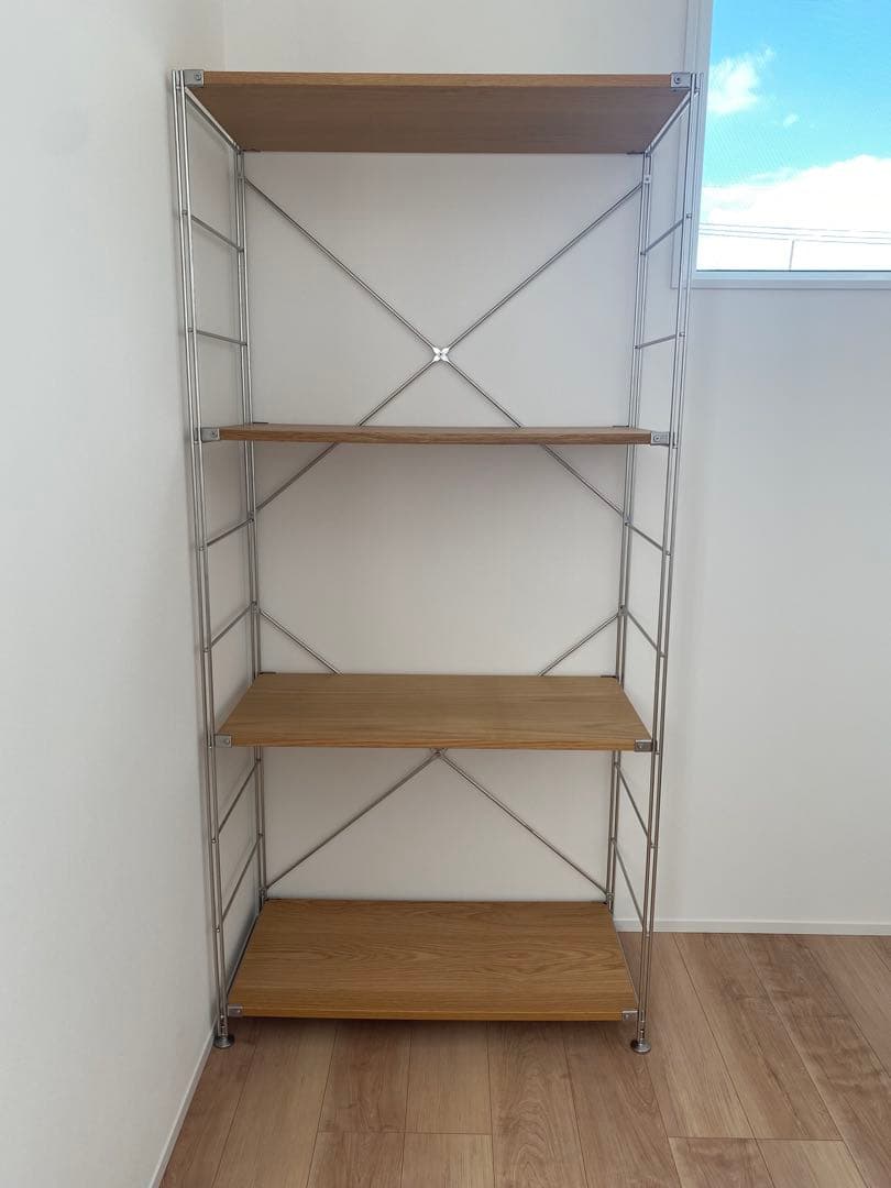 無印良品 ステンレスユニットシェルフ ワイド大