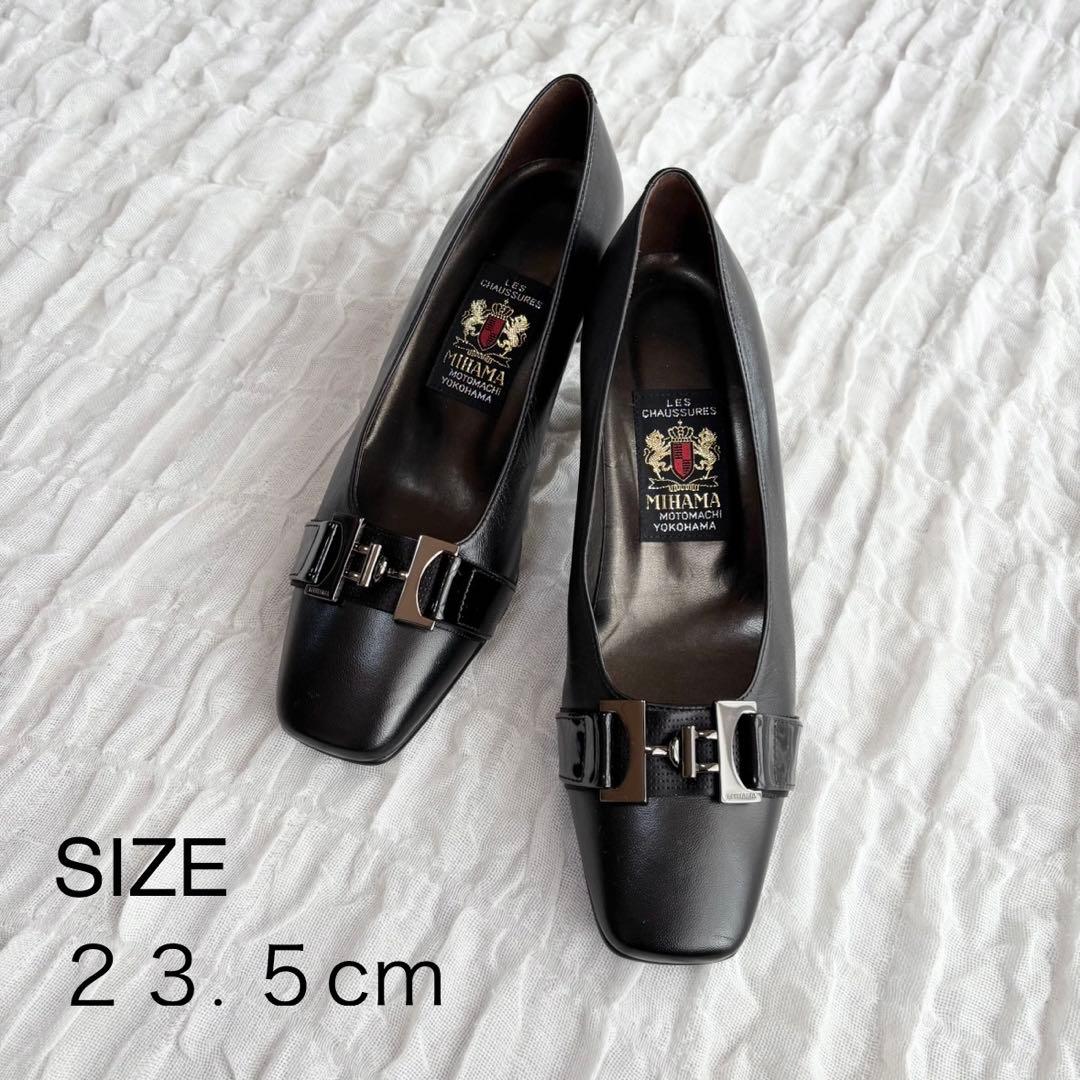 【新品未使用】 MIHAMA(ミハマ) パンプス スクエア バックル フォーマル